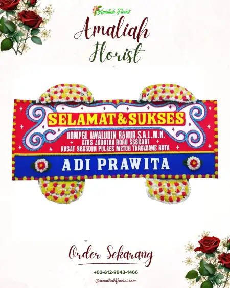 Papan Bunga Ucapan Selamat Sabbang Paru